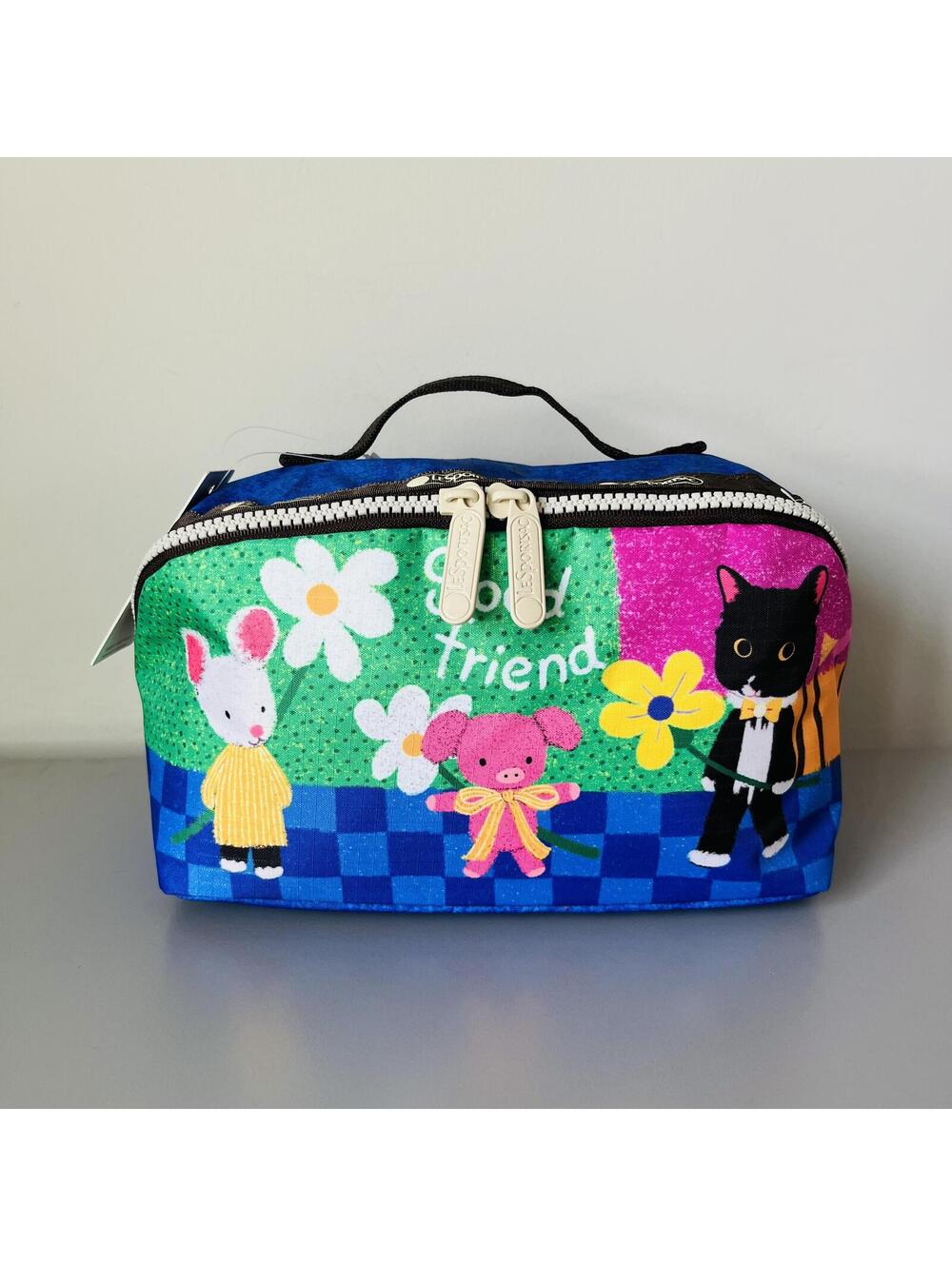 Lesportsac NewNew Cat Cosmetic Bag Vanity Case NWT